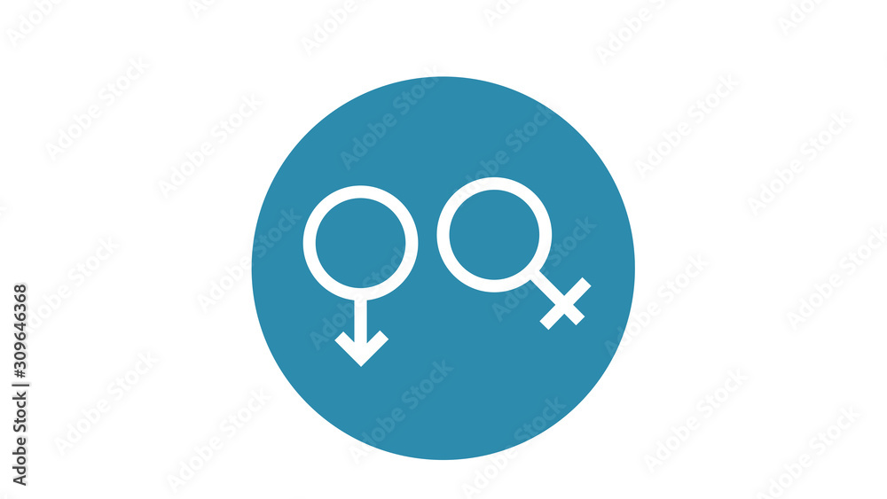 Illustration Female And Male Icon Illustration Female And Male Icon