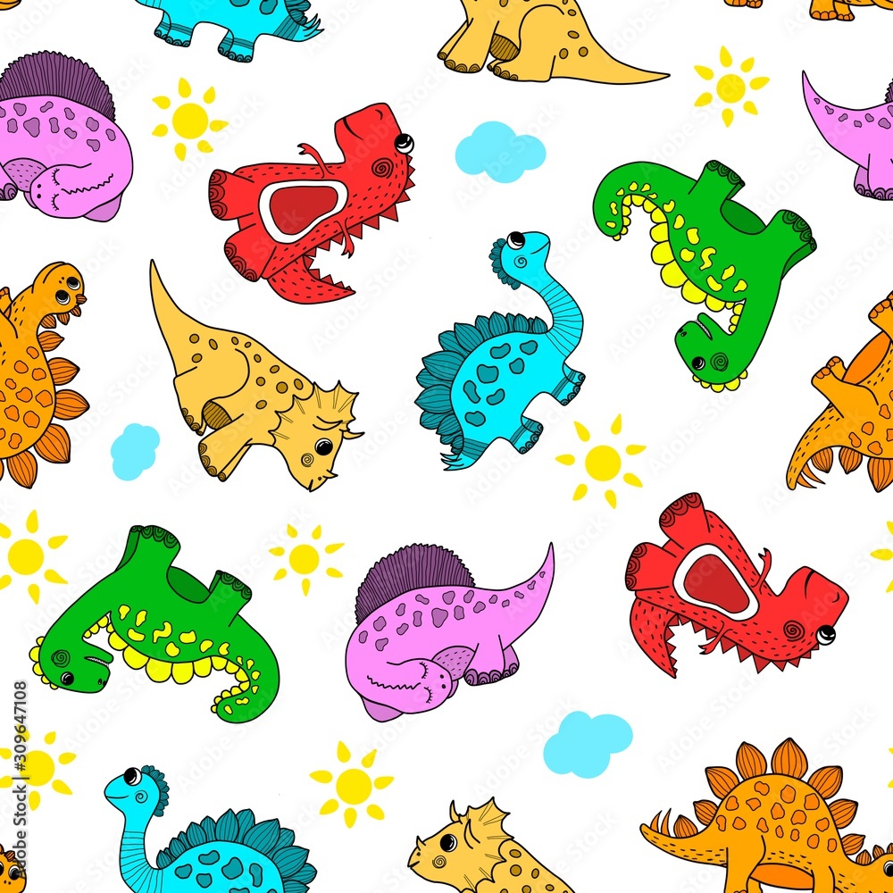 Fototapeta premium seamless pattern with birds