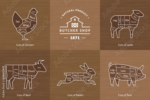 The old restaurant is a meat menu template.