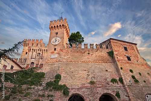 Offagna, Ancona, Marche, Italy: view of the medieval castle photo