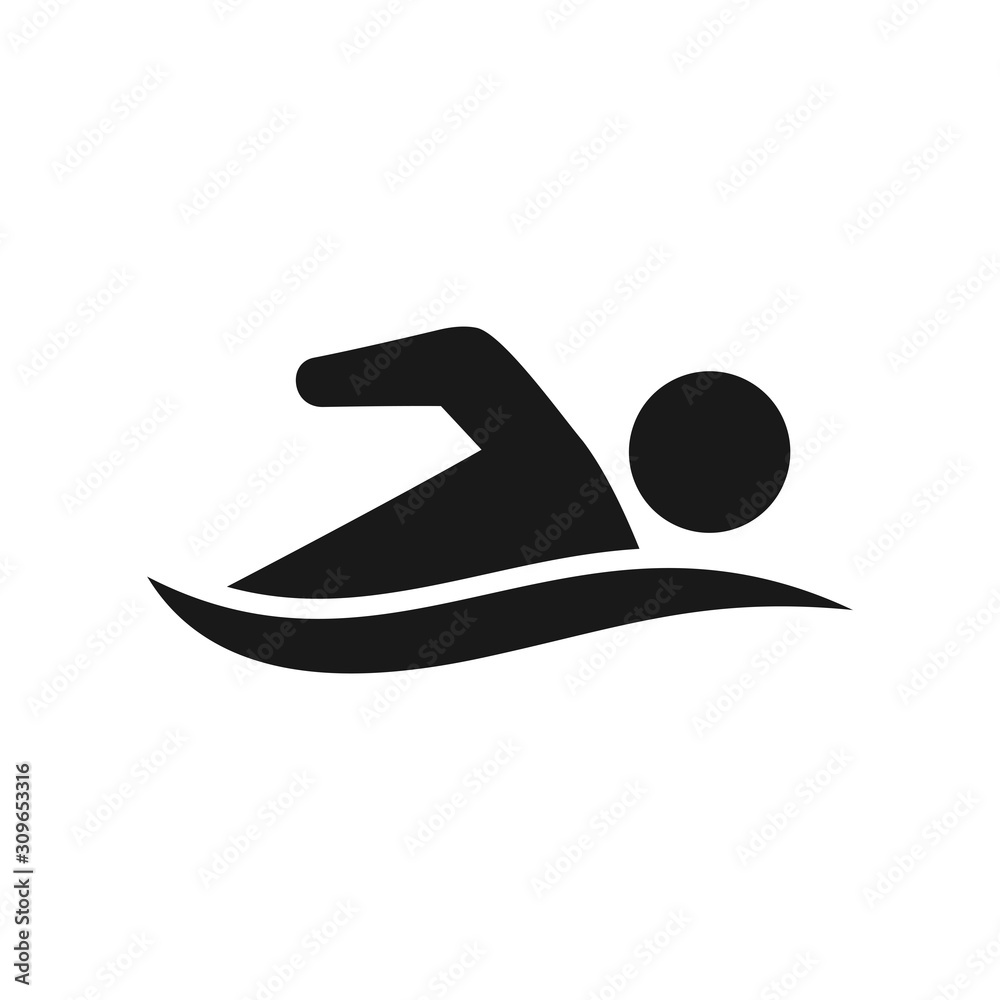 Swimming icon, Vector design template Swimming icon, Vector design template