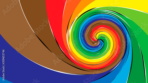 Background design in the form of a palette of colors. Abstraction on the theme of the color palette.