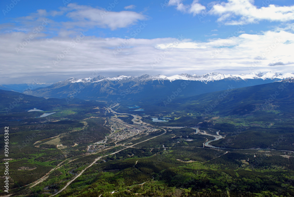 Naklejka premium Mountain view