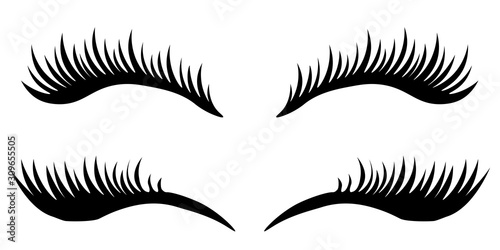 Fotografia Eye lashes vector icon. Vector