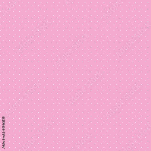Seamless pink lilac light vector retro pattern with small white round dots.