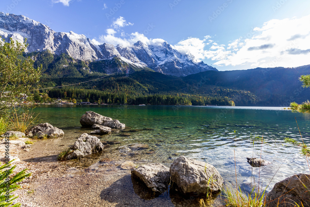 Eibsee with Zugspitze