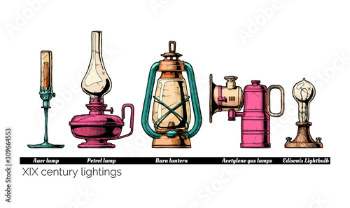 XIX century lightings