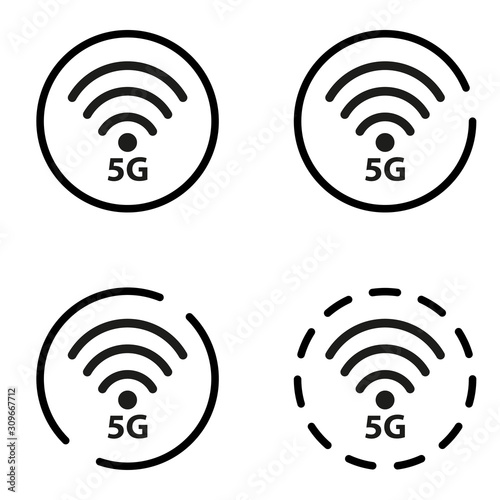 Set of Vector technology 5g...
