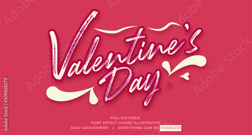 text effect template vector, easy editable and customize