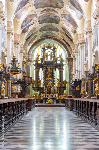Interior of Strahov monastery, Prague, Czech Republic