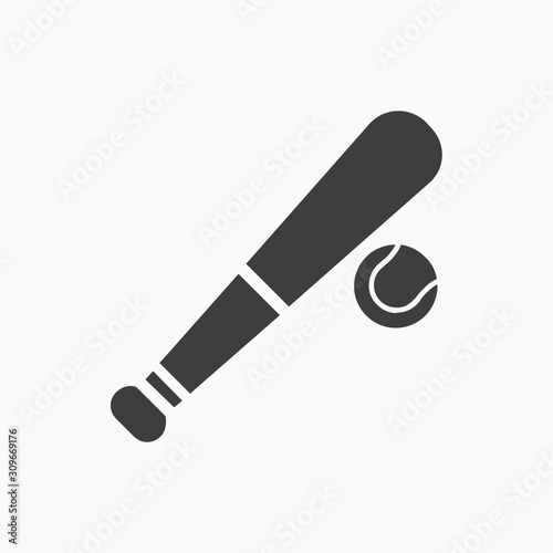 Baseball vector icon Illustration - Flat Icon isolated on white background