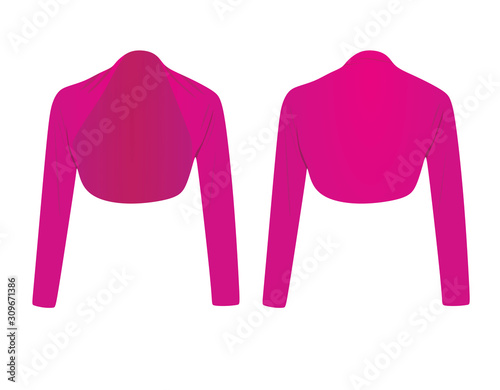 Woman rose  bolero. vector illustration