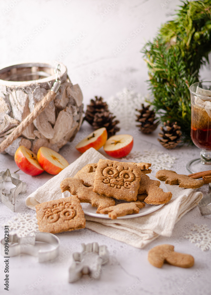 Fototapeta premium Christmas cookies celebration