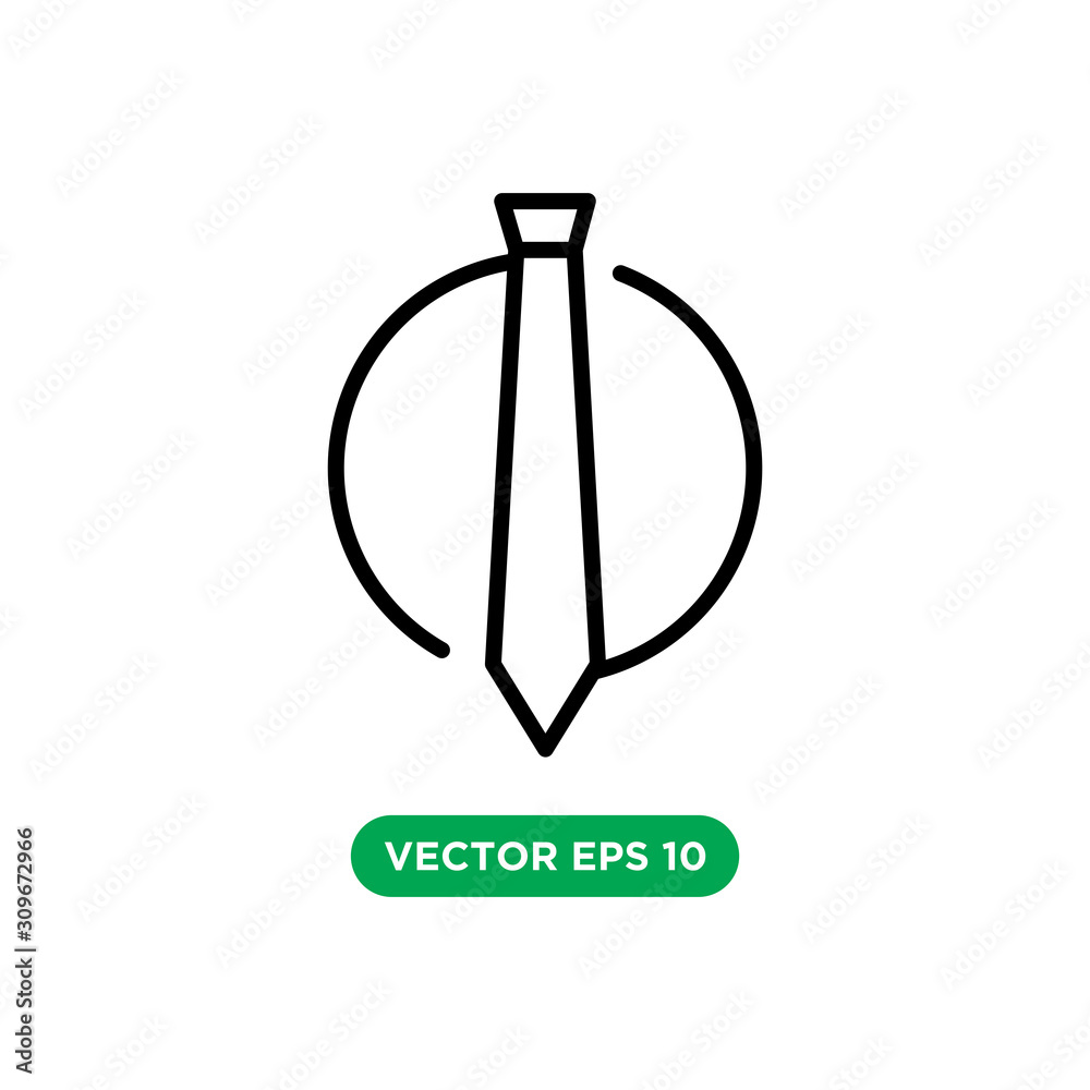 tie icon vector template design concept