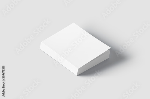 Blank Cover Of Magazine, Book, Booklet,Brochure Mock up.3D rendering.