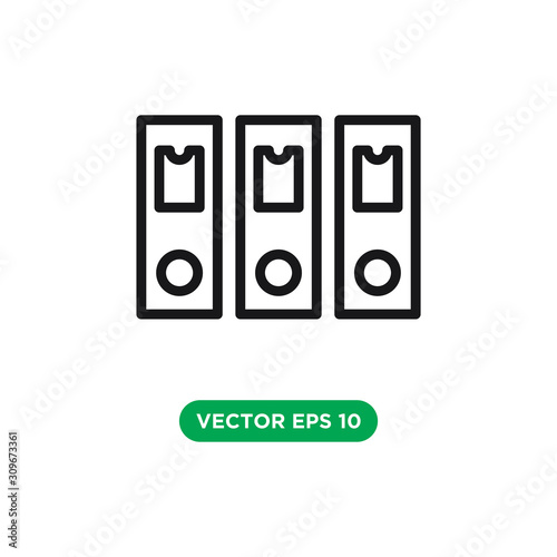 binder icon vector template design concept