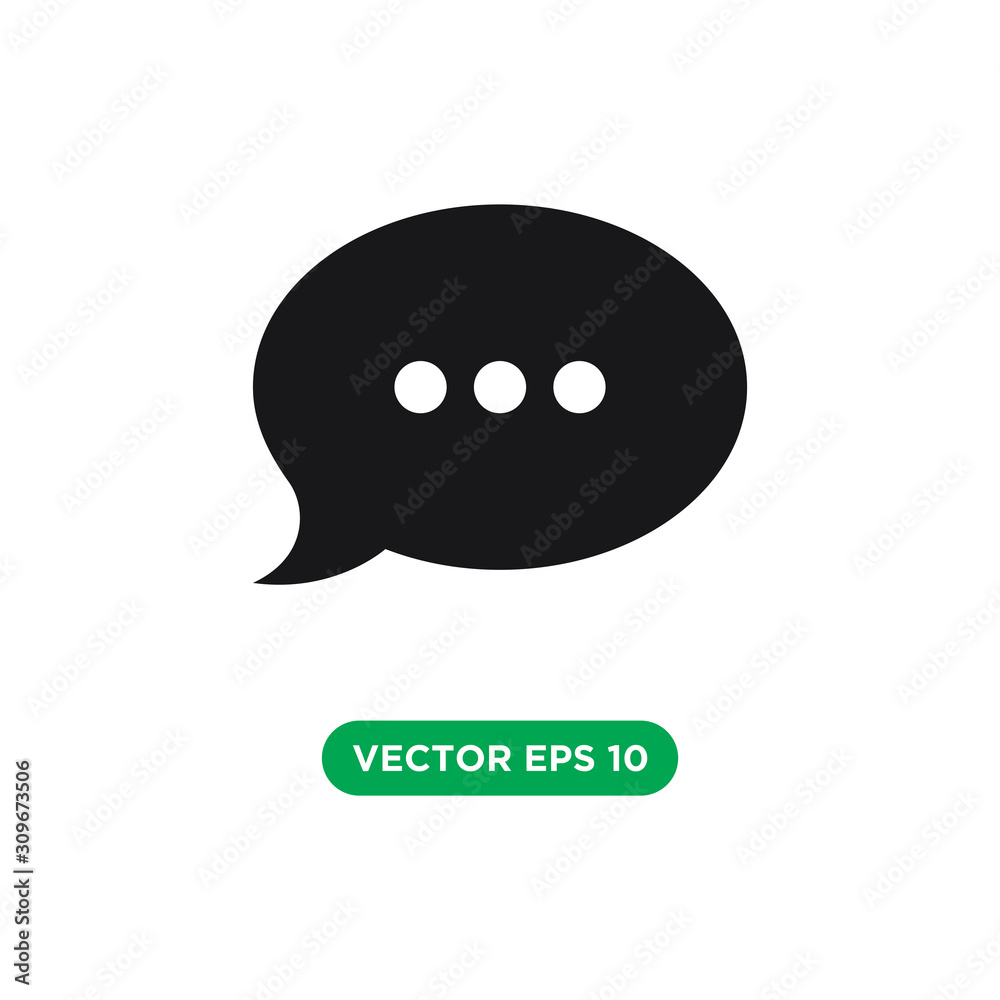 bubble speech chat icon vector template design concept bubble speech chat icon vector template design concept
