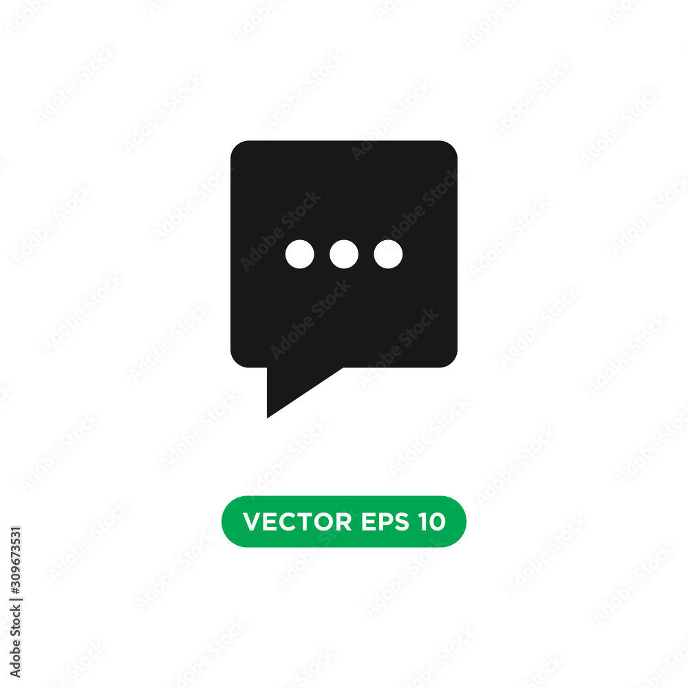 bubble speech chat icon vector template design concept bubble speech chat icon vector template design concept