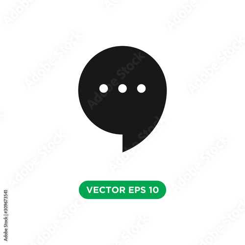 bubble speech chat icon vector template design concept