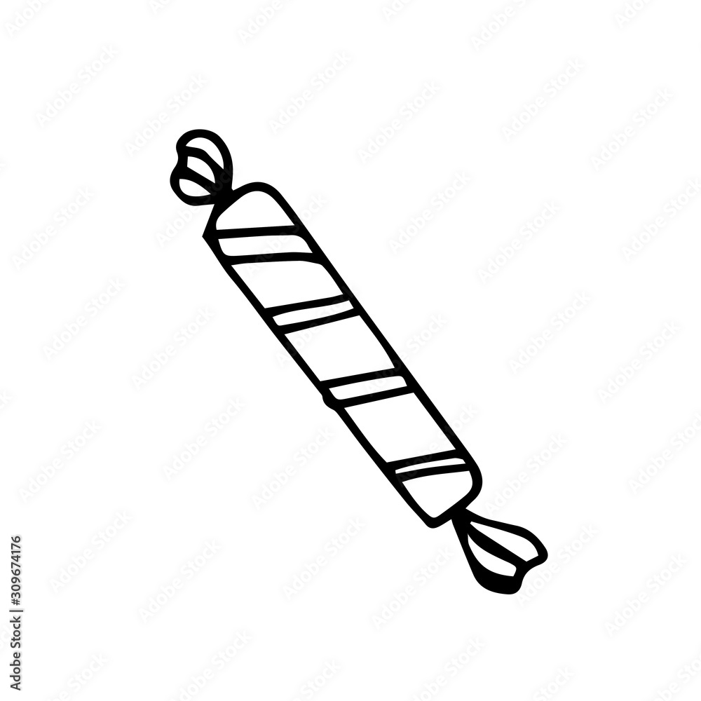 Element for for decoration holiday cards and invitations to the winter holidays. Sweet isolated on white. A hand drawn sweet for decor Christmas and New Year holidais. Element for for decoration holiday cards and invitations to the winter holidays. Sweet isolated on white. A hand drawn sweet for decor Christmas and New Year holidais.