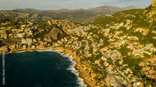 Bay and coast of Cala Llamb, Majorca Spain photo