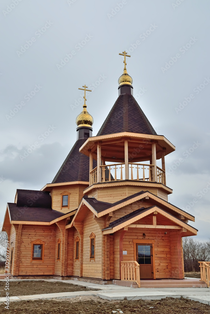 Kaliningrad, Russia - March 9, 2019: Church in honor of St. Spyridon of Trimifuntsky