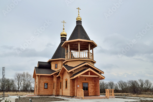 Fototapeta Naklejka Na Ścianę i Meble -  Kaliningrad, Russia - March 9, 2019: Church in honor of St. Spyridon of Trimifuntsky