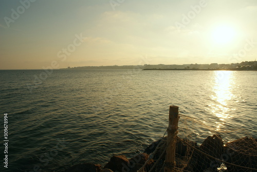 Black Sea at sunset.