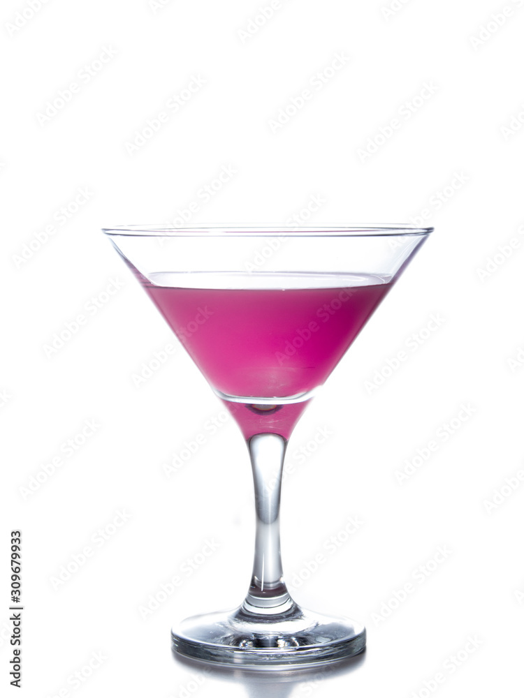 Glass of Daiquiri isolated on a white background.