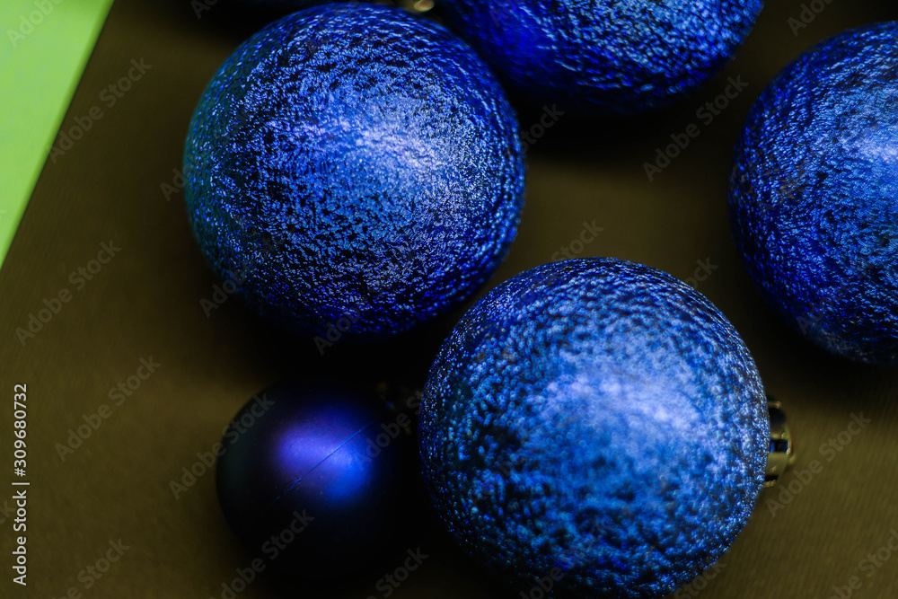 Christmas balls on multicolored background. New Year wallpaper Christmas balls on multicolored background. New Year wallpaper
