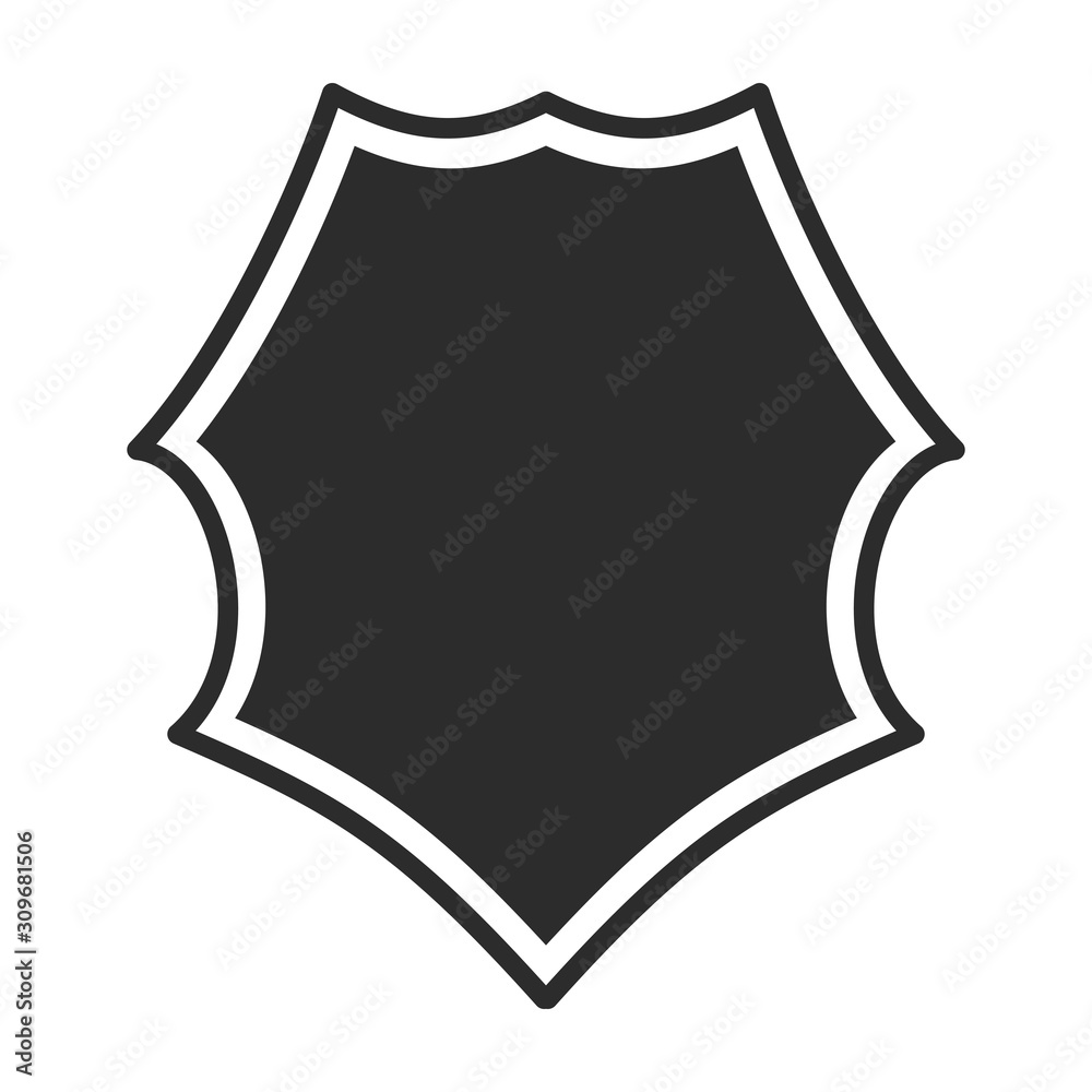 Shield with contour. Safe and protect logo. Fully editable vector image. Shield with contour. Safe and protect logo. Fully editable vector image.