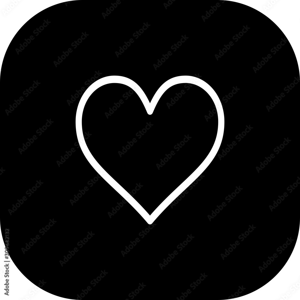 Heart Icon With White Background