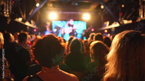 Silhouette of People Enjoying Musical Performance indoor Concert