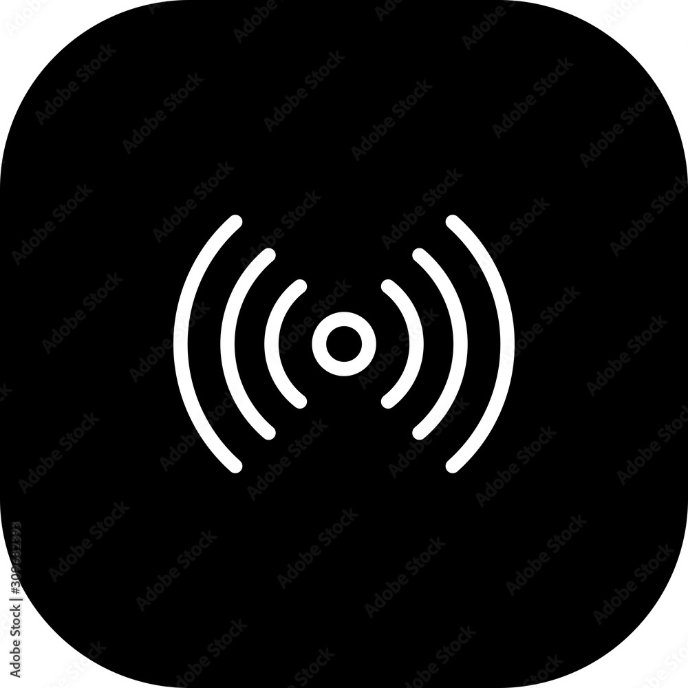 Airdrop Signal Icon With White Background Airdrop Signal Icon With White Background