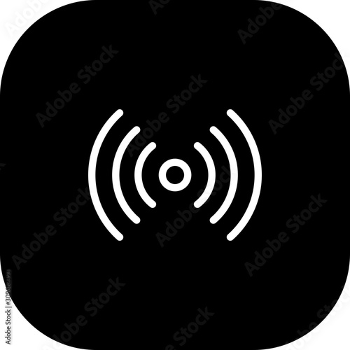 Airdrop Signal Icon With White Background