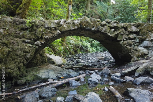 Stone bridge in Council Crest Park, Portland, OR