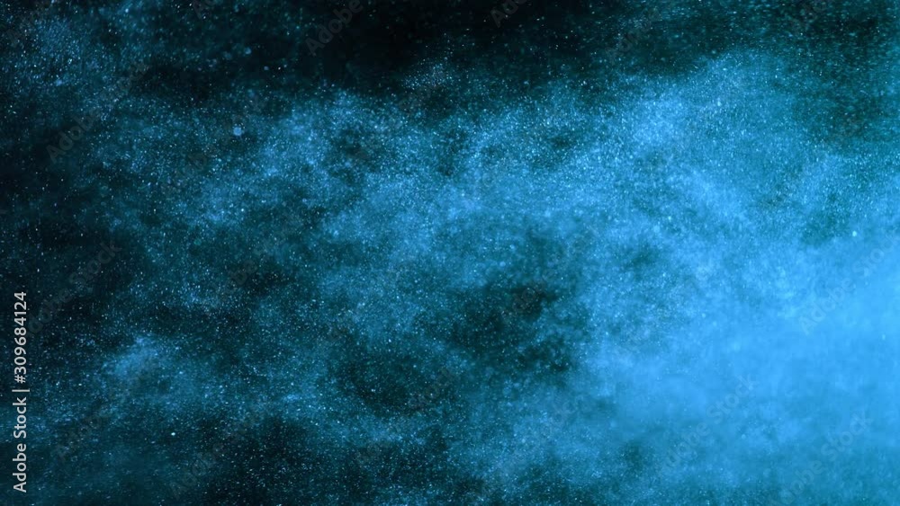 Blue Glitter Background in Super Slow Motion at 1000fps. Blue Glitter Background in Super Slow Motion at 1000fps.
