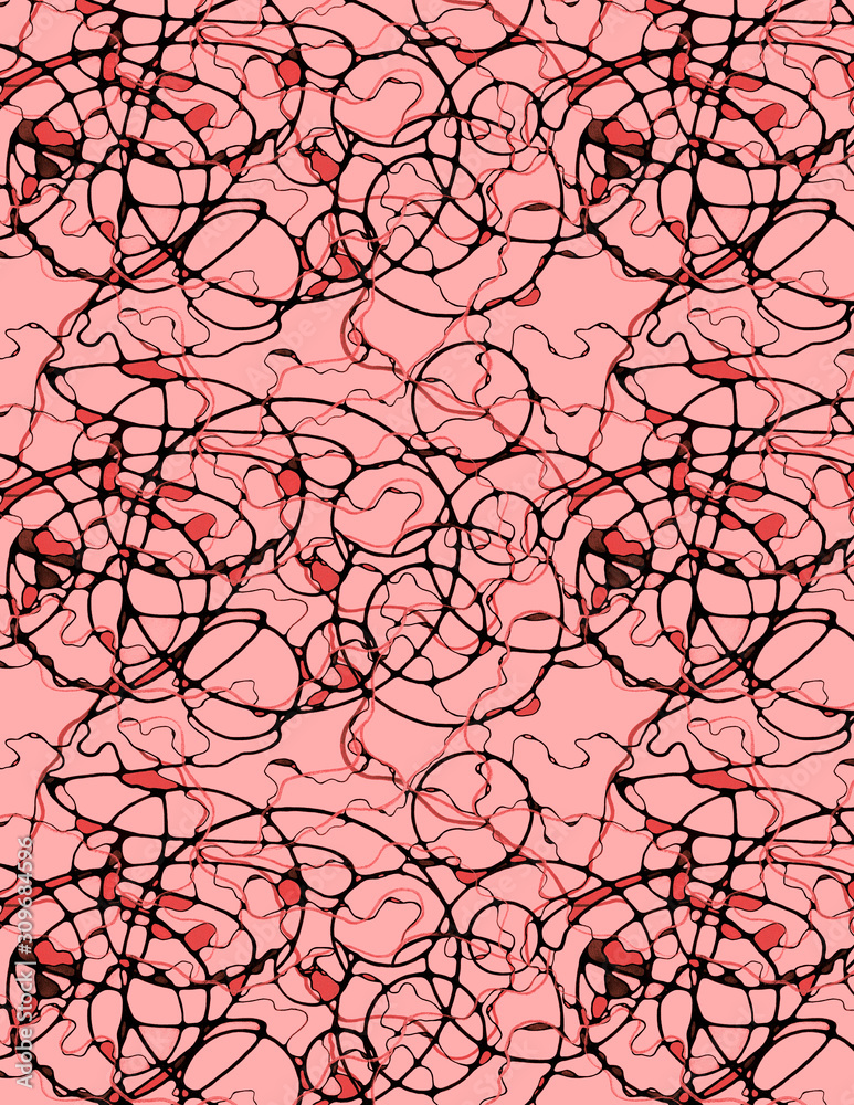 Coral Terrain abstract seamless pattern Coral Terrain abstract seamless pattern
