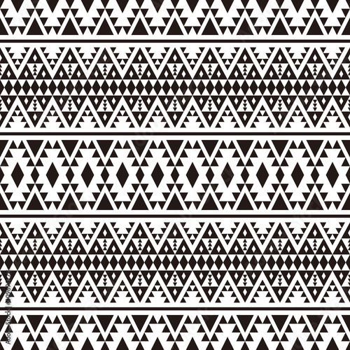 Ikat Ethnic Aztec Pattern Design. Illustration of Seamless Ethnic Pattern Vector