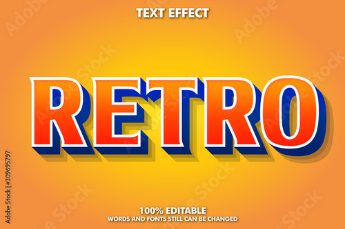 Modern retro text effect