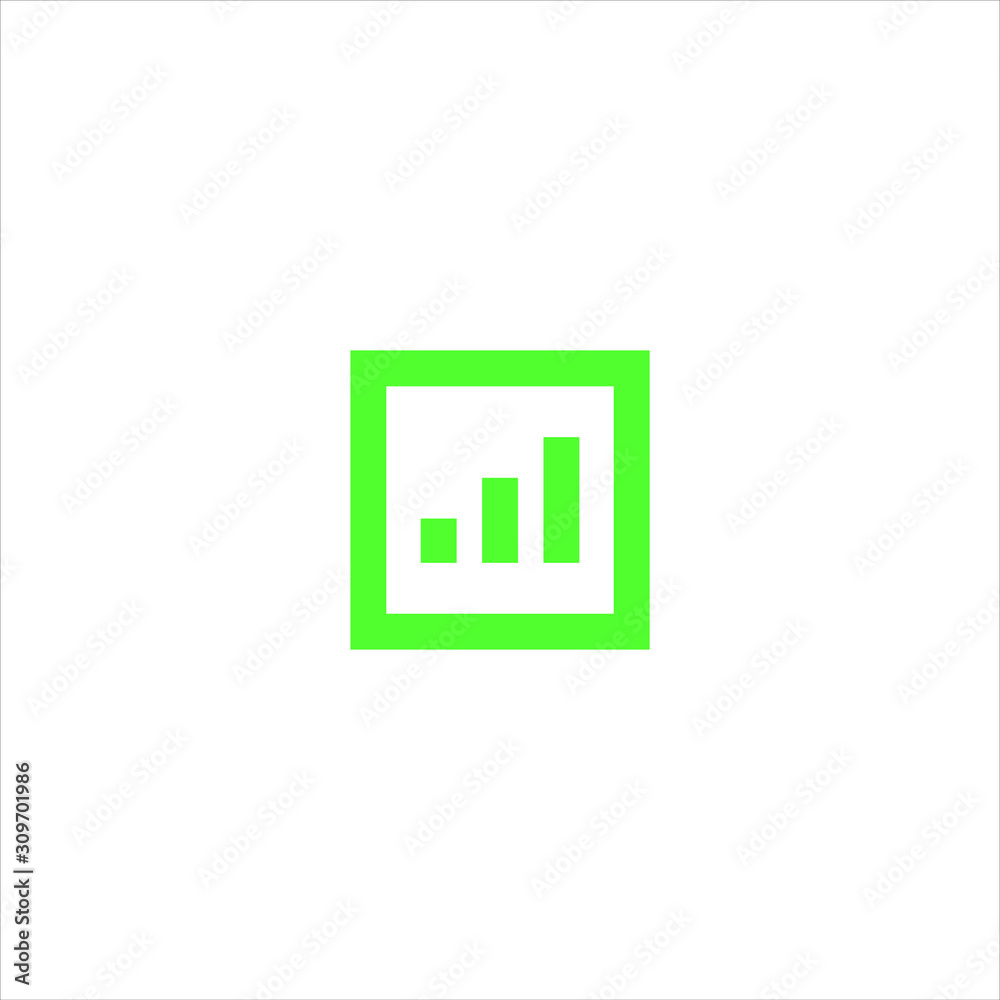Financial investment chart logo with box design template. Marketing, sales and growth symbol icon Premium vector Financial investment chart logo with box design template. Marketing, sales and growth symbol icon Premium vector