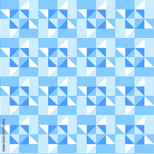Full seamless abstract monochrome pattern vector for decoration. Blue texture design for textile fabric printing and wallpaper. Grunge model for fashion and home design.