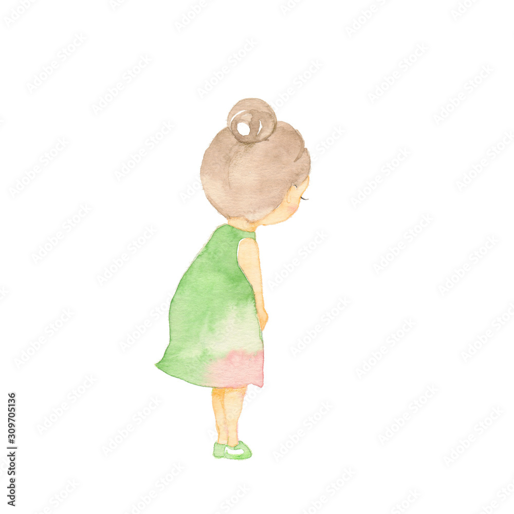 お辞儀をする女の子 Stock イラスト Adobe Stock お辞儀をする女の子 Stock イラスト Adobe Stock