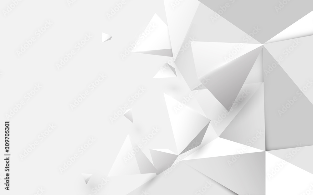 Abstract white 3d low polygonal background. Vector illustration Abstract white 3d low polygonal background. Vector illustration