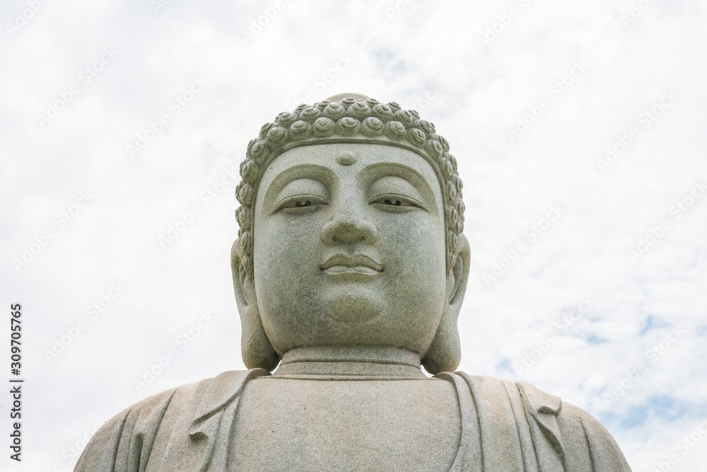 Close up of a Buddha statue at Chen Tien Buddhist Temple in Foz do Iguacu, Parana - Brazil Close up of a Buddha statue at Chen Tien Buddhist Temple in Foz do Iguacu, Parana - Brazil