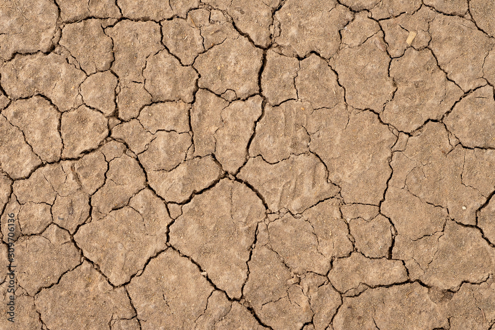 Wall texture soil dry crack pattern of drought lack of water of nature brown old broken background.