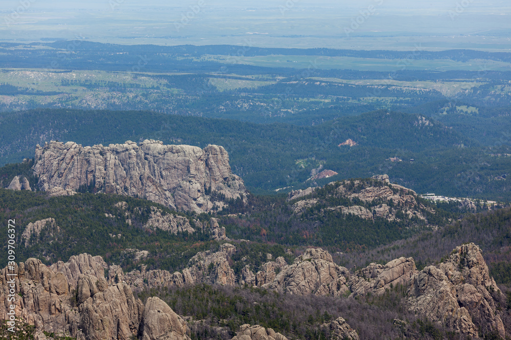 Fototapeta premium Back Side of Mount Rushmore
