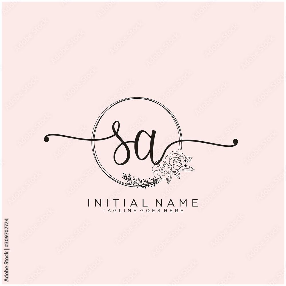 Wedding Logo, Wedding Monogram, Digital Download, AS, SA - Etsy