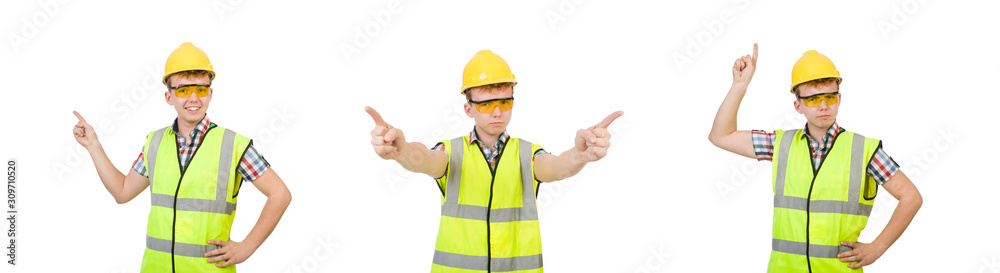 Industrial worker isolated on the white background Industrial worker isolated on the white background