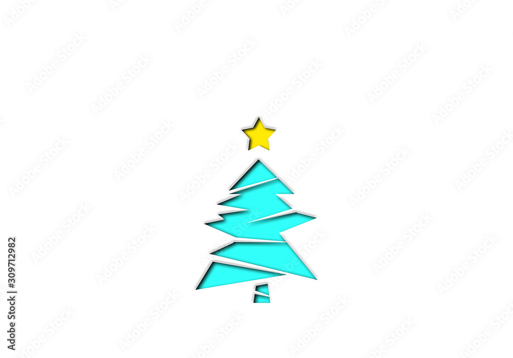 Cute christmas tree illustration. かわいいクリスマスツリーのイラスト Cute christmas tree illustration. かわいいクリスマスツリーのイラスト
